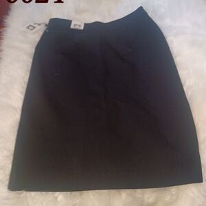 Anne Klein Black Pencil Skirt Knee-Length Work (A)